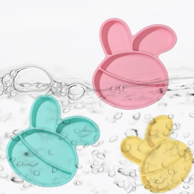 Baby Silicone Rabbit Shape Divided Suction Bowl Kids Dinner Plate Infant Learning Feeding Food Container Dishes Tableware 
Baby Silicone Rabbit Shape Divided Suction Bowl Kids Dinner Plate Infant Learning Feeding Food Container Dishes Tableware