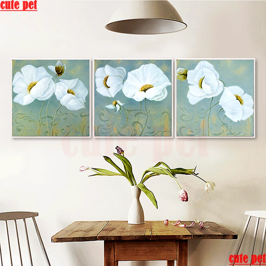3PCS 5D Diamond Embroidery Diy Full Square Diamond Painting Still life flowers Rhinestones Handicraft diamond mosaic Home Decor
3PCS 5D Diamond Embroidery Diy Full Square Diamond Painting Still life flowers Rhinestones Handicraft diamond mosaic Home Decor