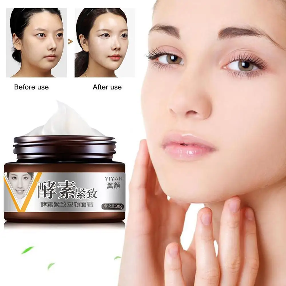 

Face Friming Cream V Shape Thin Face Face Lifting Tyra Beauty Massage Cream Brighten Avocado Hyaluronic Acid Skin Care 30g