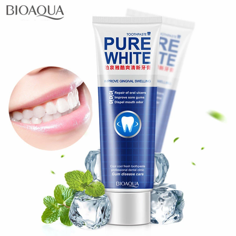 BIOAQUA Herbal Mint Fresh Toothpaste Whitening Remove Yellow Stains Halitosis Plaque Reduce Gingivitis Dentifrice Clean Dental
BIOAQUA Herbal Mint Fresh Toothpaste Whitening Remove Yellow Stains Halitosis Plaque Reduce Gingivitis Dentifrice Clean Dental