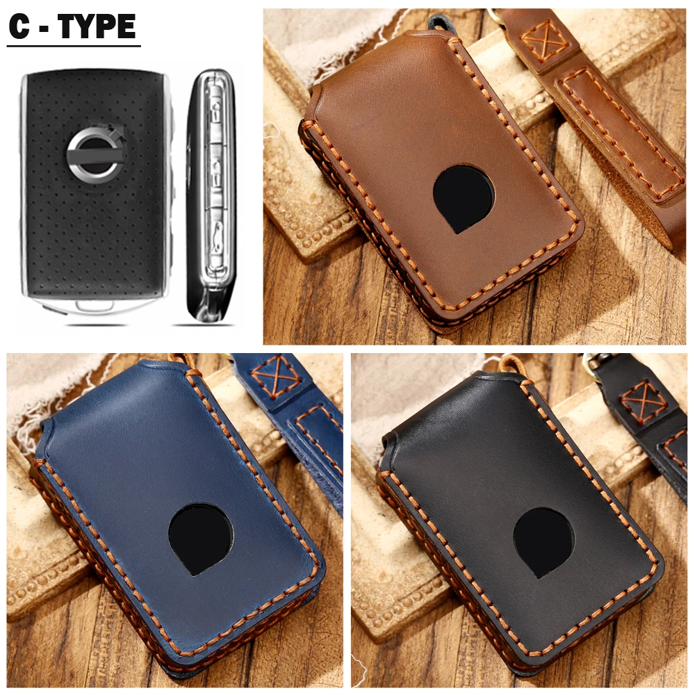 Leather Car Key Case For Volvo S80L S60L XC60 V40 S60 V60 V70 S80 XC70 XC40 XC90 S90 C30 Smart Remote Fob Replace Shell Cover
Leather Car Key Case For Volvo S80L S60L XC60 V40 S60 V60 V70 S80 XC70 XC40 XC90 S90 C30 Smart Remote Fob Replace Shell Cover
