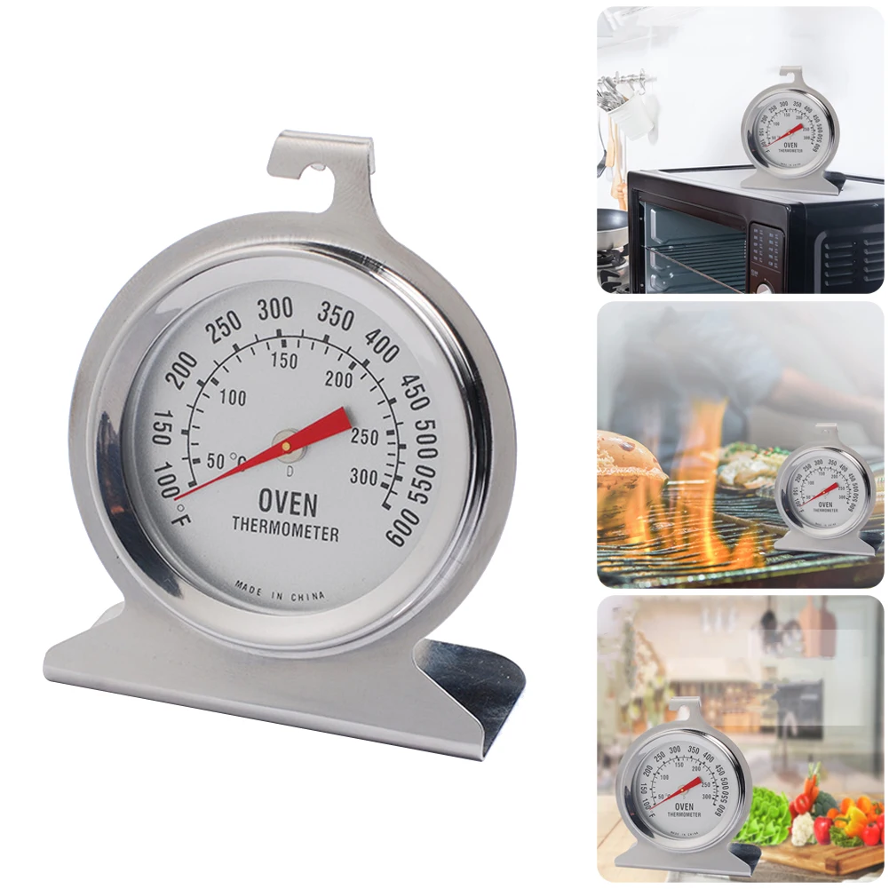 60°F~600°F/20°C~300°C Classic Oven Thermometer Large Dial Stainless Steel Thermometer Oven Grill Smoke Kitchen Accessories
60°F~600°F/20°C~300°C Classic Oven Thermometer Large Dial Stainless Steel Thermometer Oven Grill Smoke Kitchen Accessories