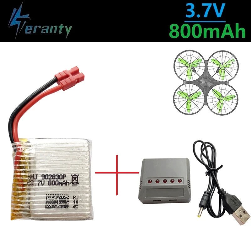 Обновленная батарея для Syma X21 / X21w / X26 запасные части для дрона 902830 3,7 в 800 мАч с зарядным устройством аксессуары для радиоуправляемого квадро...
Обновленная батарея для Syma X21 / X21w / X26 запасные части для дрона 902830 3,7 в 800 мАч с зарядным устройством аксессуары для радиоуправляемого квадро...