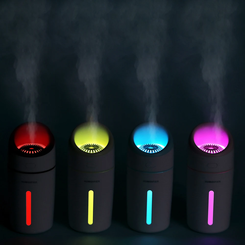 320ML Ultrasonic Air Humidifier Aroma Diffuser with Colorful LED Night Light for Home Car Mini USB Purifier Mist Maker Fogger
320ML Ultrasonic Air Humidifier Aroma Diffuser with Colorful LED Night Light for Home Car Mini USB Purifier Mist Maker Fogger