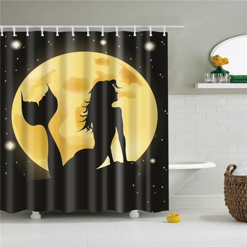 Household Shower Curtain for Bathroom Funny Mermaid Print Bathtub Curtains Opaque Polyester Bathroom Curtain with 12 Pcs Hooks
Household Shower Curtain for Bathroom Funny Mermaid Print Bathtub Curtains Opaque Polyester Bathroom Curtain with 12 Pcs Hooks