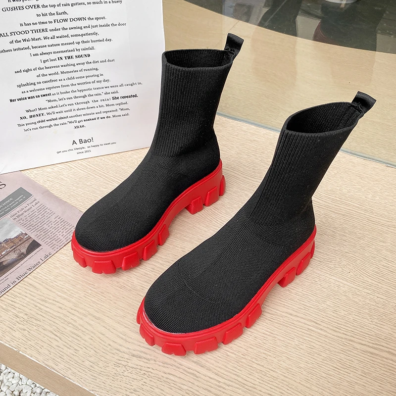 New Fashion Ladies Boots Western Style Ankle Boots Thick-soled Knitted Ladies Autumn Socks Boots Women Fashion Women's Boots2021
New Fashion Ladies Boots Western Style Ankle Boots Thick-soled Knitted Ladies Autumn Socks Boots Women Fashion Women's Boots2021