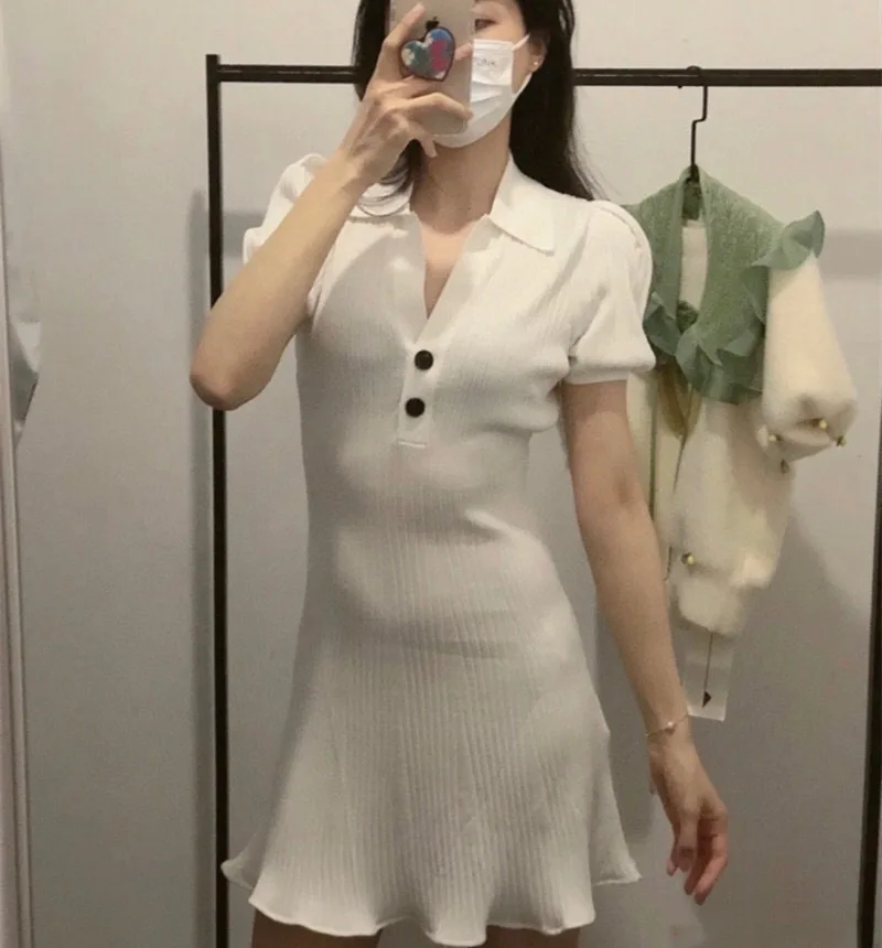 Woman Slim Solid Color High Version Sexy Wrap Knitted Mini Dress Ladies Elegant Brand Casual Dress Female Fashion Dresses ML149
Woman Slim Solid Color High Version Sexy Wrap Knitted Mini Dress Ladies Elegant Brand Casual Dress Female Fashion Dresses ML149