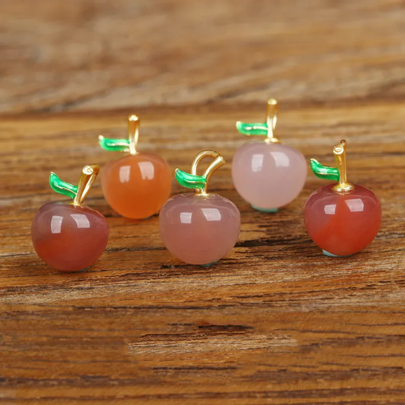 10PCS Natural South Red Agate Carved Apple Peach Fruit Necklace Pendant Charm Crystal Accessories For DIY Jewelry Making
10PCS Natural South Red Agate Carved Apple Peach Fruit Necklace Pendant Charm Crystal Accessories For DIY Jewelry Making