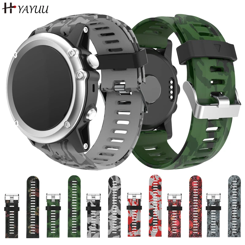 Yayuu силиконовый ремешок с цветочным принтом для Garmin Fenix 5X/Fenix 5X Plus/Fenix 3 ремешки