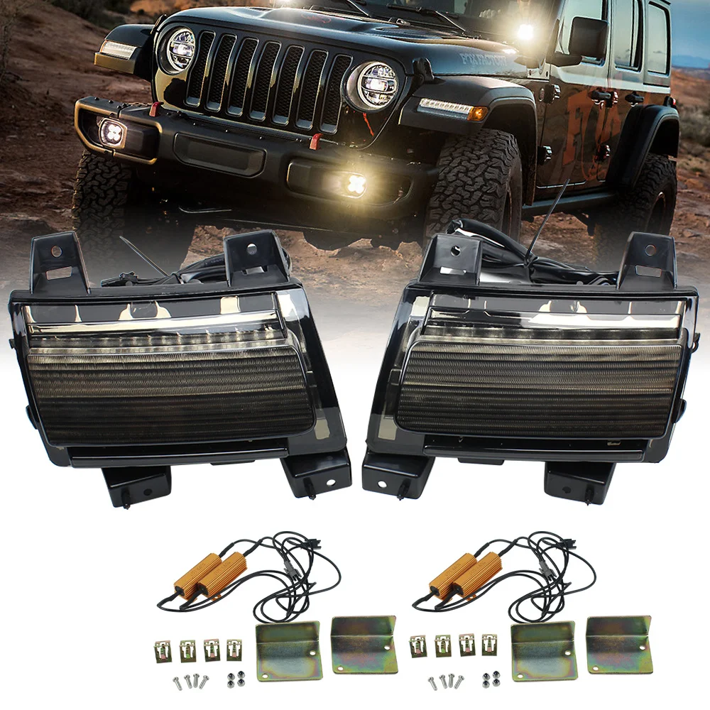 СВЕТОДИОДНЫЕ ПОВОРОТНЫЕ огни, дневные ходовые огни для Jeep Wrangler JL Sport 2019 2020
СВЕТОДИОДНЫЕ ПОВОРОТНЫЕ огни, дневные ходовые огни для Jeep Wrangler JL Sport 2019 2020