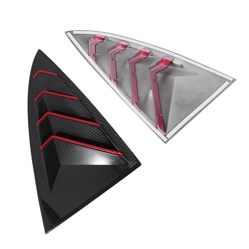 2 Set Car Accessories: 1 Set Rear Triple-Cornered Window Louvers Side Vent Cover & 1 Set Side Camera Fender Cover Trim
2 Set Car Accessories: 1 Set Rear Triple-Cornered Window Louvers Side Vent Cover & 1 Set Side Camera Fender Cover Trim