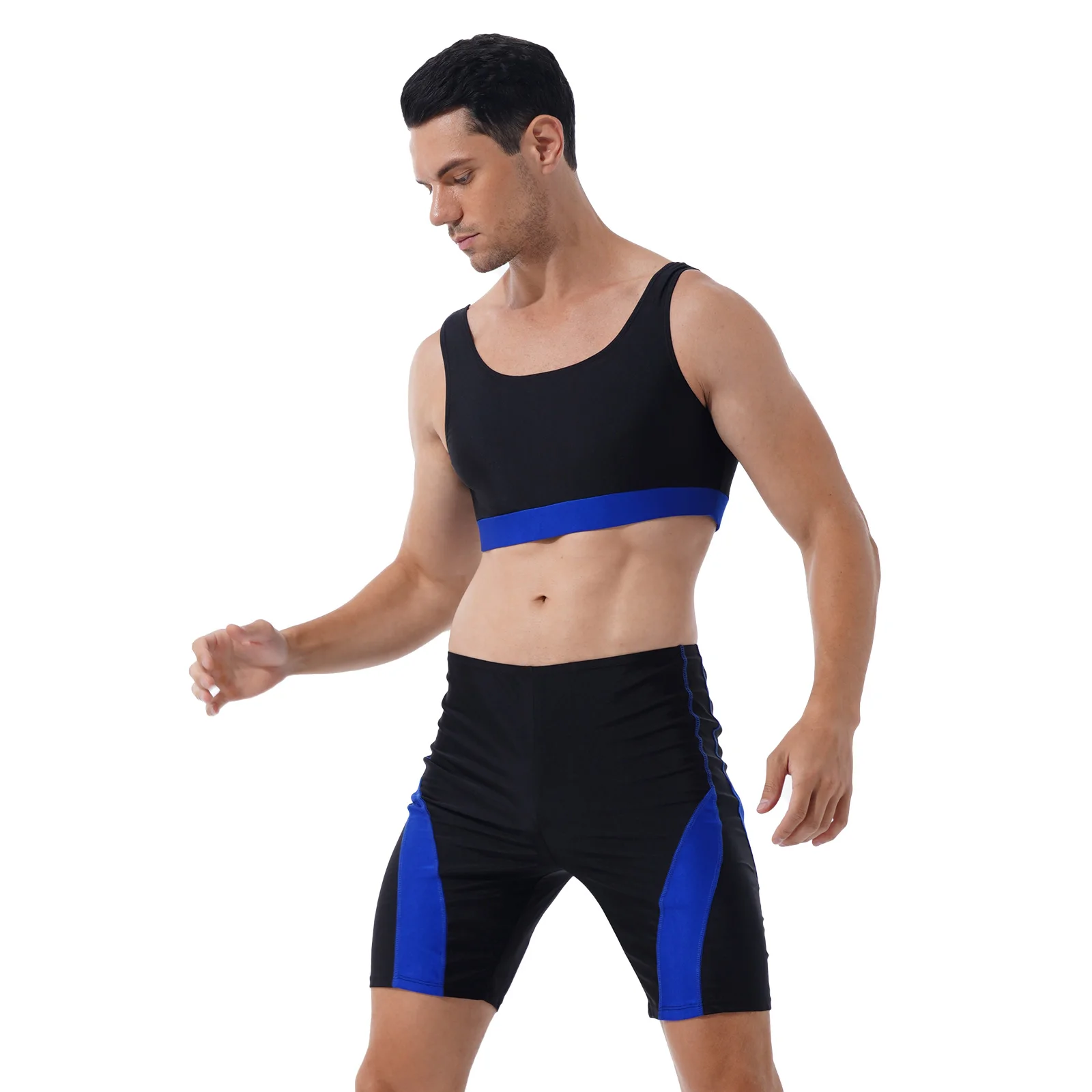 Compression Sports Suit Men Sportswear Tracksuit Sleeveless Running Top+Running Shorts Suits Sport Sets Muscle Gym Fitness Suits
Compression Sports Suit Men Sportswear Tracksuit Sleeveless Running Top+Running Shorts Suits Sport Sets Muscle Gym Fitness Suits