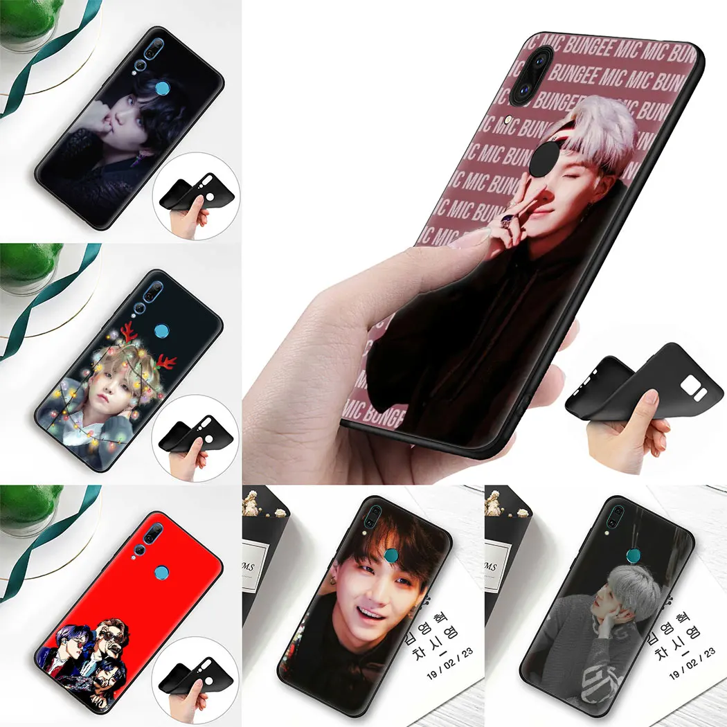 Мягкий силиконовый чехол для телефона Suga K Pop Min Yoongi huawei P30 Lite Pro Honor View 20 10 P Smart Plus 2019 Z