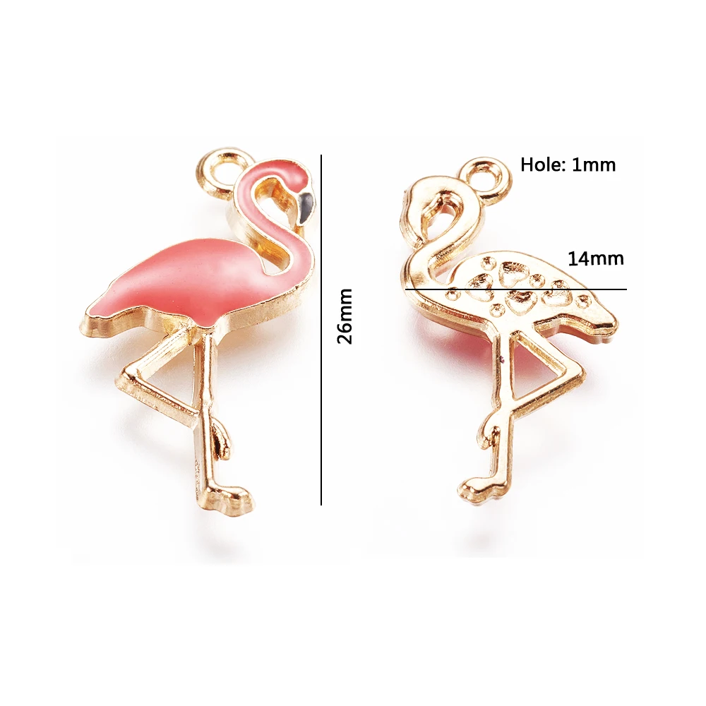 Pandahall 20pcs Alloy Enamel Pendant PaleVioletRed Flamingo Charms DIY Necklace for Jewelry Making Finding Supplies 
Pandahall 20pcs Alloy Enamel Pendant PaleVioletRed Flamingo Charms DIY Necklace for Jewelry Making Finding Supplies