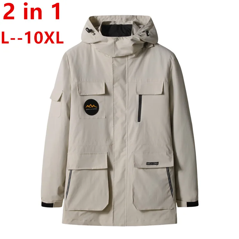 10XL 8XL 6XL 4X Men's Mountain Clothes 3-in-1 Systems Jacket And Coat Men Winter Warm Puffer Jacket Outdoors Sports Jacket 2 Pcs 
10XL 8XL 6XL 4X Men's Mountain Clothes 3-in-1 Systems Jacket And Coat Men Winter Warm Puffer Jacket Outdoors Sports Jacket 2 Pcs