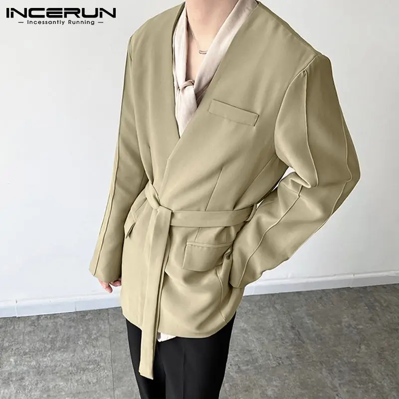 All-match Simple INCERUN New Men Solid Comeforable Blazer Male Tieless Casual Streetwear Style Male Thin Suits S-5XL Tops 2021
All-match Simple INCERUN New Men Solid Comeforable Blazer Male Tieless Casual Streetwear Style Male Thin Suits S-5XL Tops 2021