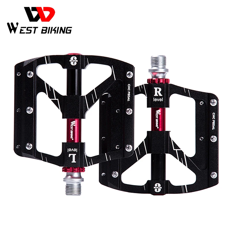 WEST BIKING Aluminum Alloy Bicycle Pedals Ultralight MTB Road Bike Pedals 9/16" 3 Sealed Bearing Anti-Slip CNC Cycling Pedals
WEST BIKING Aluminum Alloy Bicycle Pedals Ultralight MTB Road Bike Pedals 9/16" 3 Sealed Bearing Anti-Slip CNC Cycling Pedals