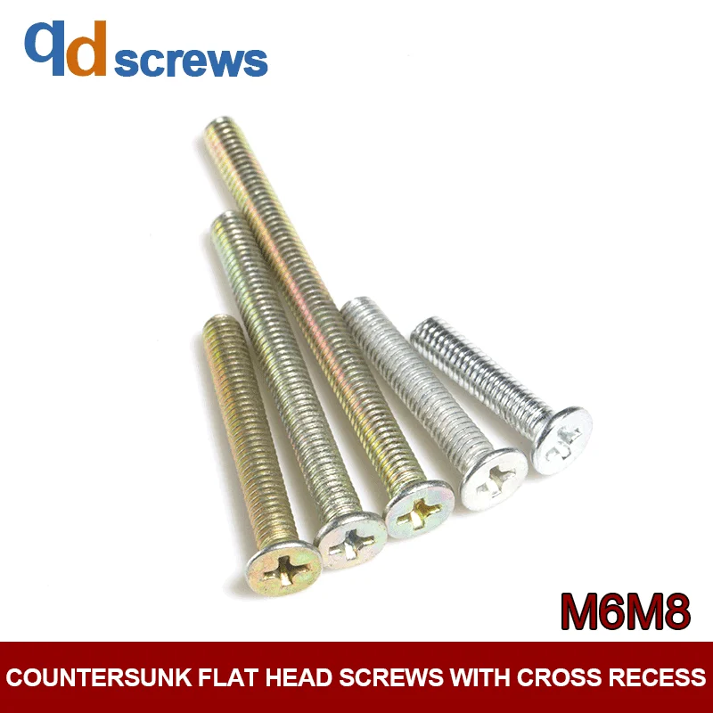4.8 M6M8 Countersunk flat head screws with cross recess countersunk Phillips flat head screw GB819-76 DIN965 ISO 7046
4.8 M6M8 Countersunk flat head screws with cross recess countersunk Phillips flat head screw GB819-76 DIN965 ISO 7046