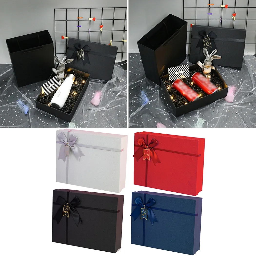 Color Gift Box, High Quality Rigid Thick Gift Box, Luxury Box With Tote Bag Satin Ribbon Wedding Birthday Party Gift Packing
Color Gift Box, High Quality Rigid Thick Gift Box, Luxury Box With Tote Bag Satin Ribbon Wedding Birthday Party Gift Packing
