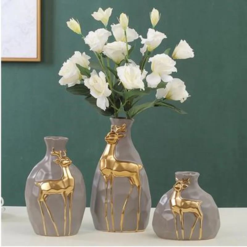 Modern deer carved ceramic vase, home office restaurant and bar desktop decorations, wedding Christmas decoration gifts
Modern deer carved ceramic vase, home office restaurant and bar desktop decorations, wedding Christmas decoration gifts