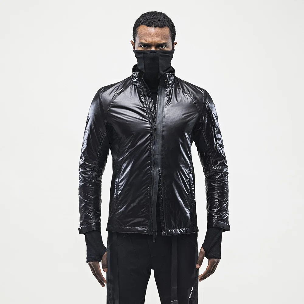 DARTW Techwear Мужская Черная Изолированная воздушная сетчатая куртка с быстрой