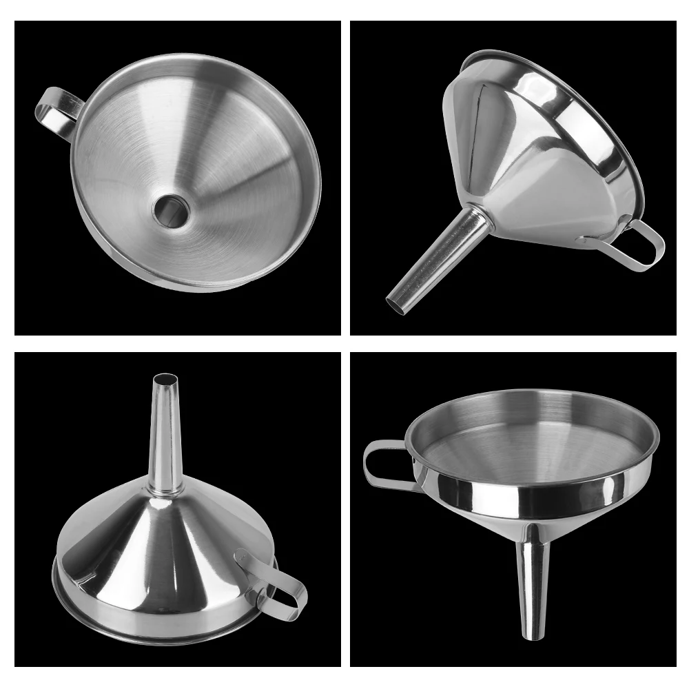 Stainless Steel Wide Mouth Funnels Metal Funnel With Detachable Filter Bar Wine Beer Oil Flask Funnel For Canning Kitchen Tools
Stainless Steel Wide Mouth Funnels Metal Funnel With Detachable Filter Bar Wine Beer Oil Flask Funnel For Canning Kitchen Tools