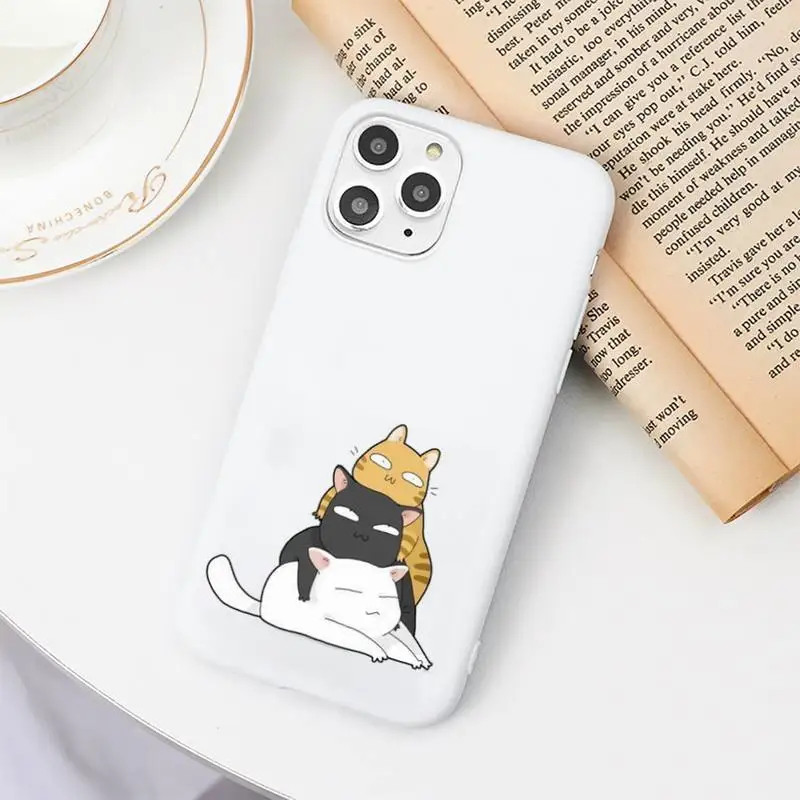 Cartoon cute cat lovely animal Phone Case Candy Color for iPhone 6 6S 7 8 11 12 XS X SE 2020 XR mini pro Plus MAX funda
Cartoon cute cat lovely animal Phone Case Candy Color for iPhone 6 6S 7 8 11 12 XS X SE 2020 XR mini pro Plus MAX funda