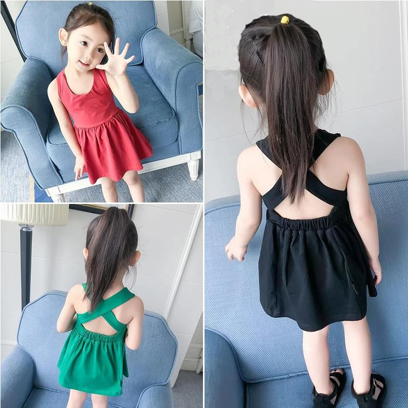 New Sweet Baby Girl Dress Girls Summer Fashion Backless Design Dress Cotton Kids Sleeveless Casual Sundress Dresses 1 6Y2
New Sweet Baby Girl Dress Girls Summer Fashion Backless Design Dress Cotton Kids Sleeveless Casual Sundress Dresses 1 6Y2