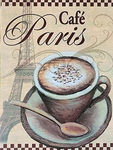 Vincenicy Metal Sign Great Aluminum Tin Sign Cafe Paris Retro Metal TIN Sign Novelty Sign 12" X 8"
Vincenicy Metal Sign Great Aluminum Tin Sign Cafe Paris Retro Metal TIN Sign Novelty Sign 12" X 8"