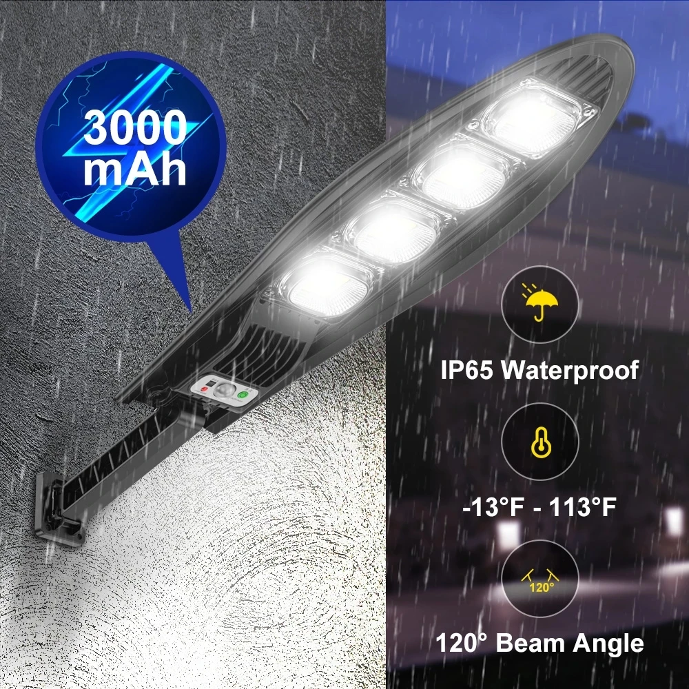 42/84/126/168 LED Super Bright Outdoor Solar Lamp 3000mAh IP65 Waterproof Street Lights Motion Sensor Garden Yard Wall Light
42/84/126/168 LED Super Bright Outdoor Solar Lamp 3000mAh IP65 Waterproof Street Lights Motion Sensor Garden Yard Wall Light