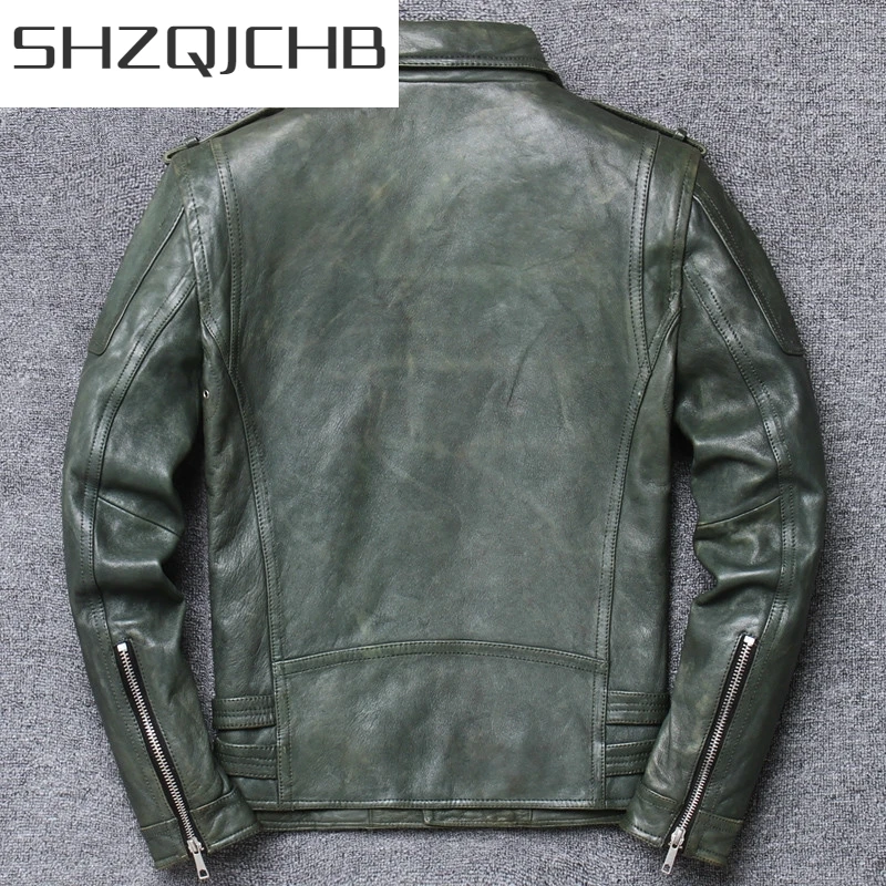 JCHB 2021 Vintage Leather Men Jacket Spring Sheepskin Genuine Leather Jacket Motorcycle Slim Mens Leather Jacket Casaco V-19003
JCHB 2021 Vintage Leather Men Jacket Spring Sheepskin Genuine Leather Jacket Motorcycle Slim Mens Leather Jacket Casaco V-19003