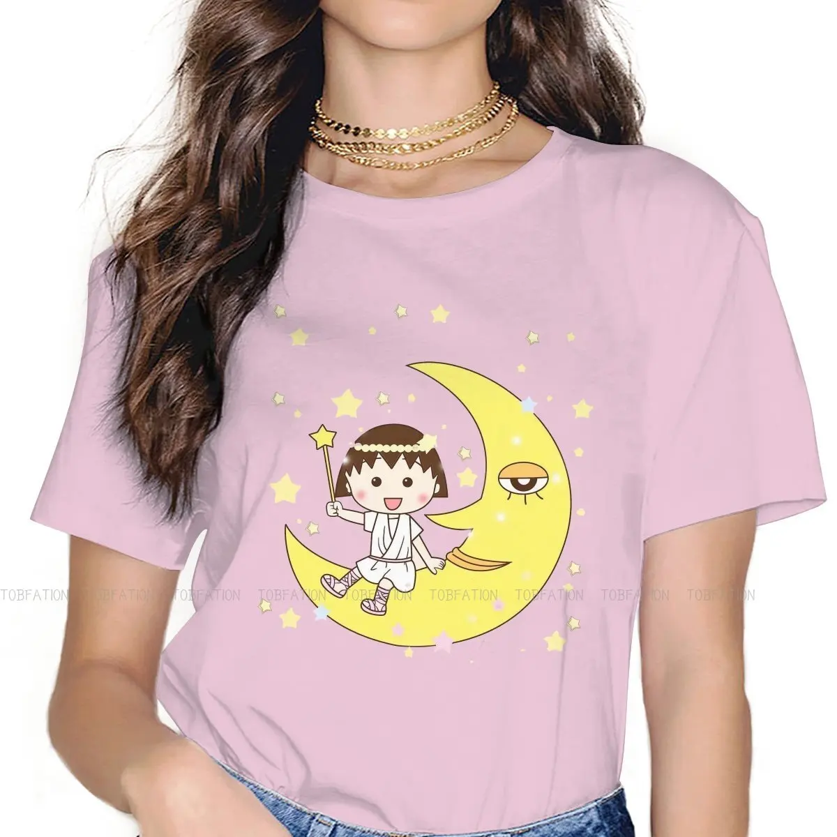 Sit Moon Female Shirts Chibi Maruko-chan Anime Plus size Vintage Women Top Harajuku Casual Feminine Blusas
Sit Moon Female Shirts Chibi Maruko-chan Anime Plus size Vintage Women Top Harajuku Casual Feminine Blusas