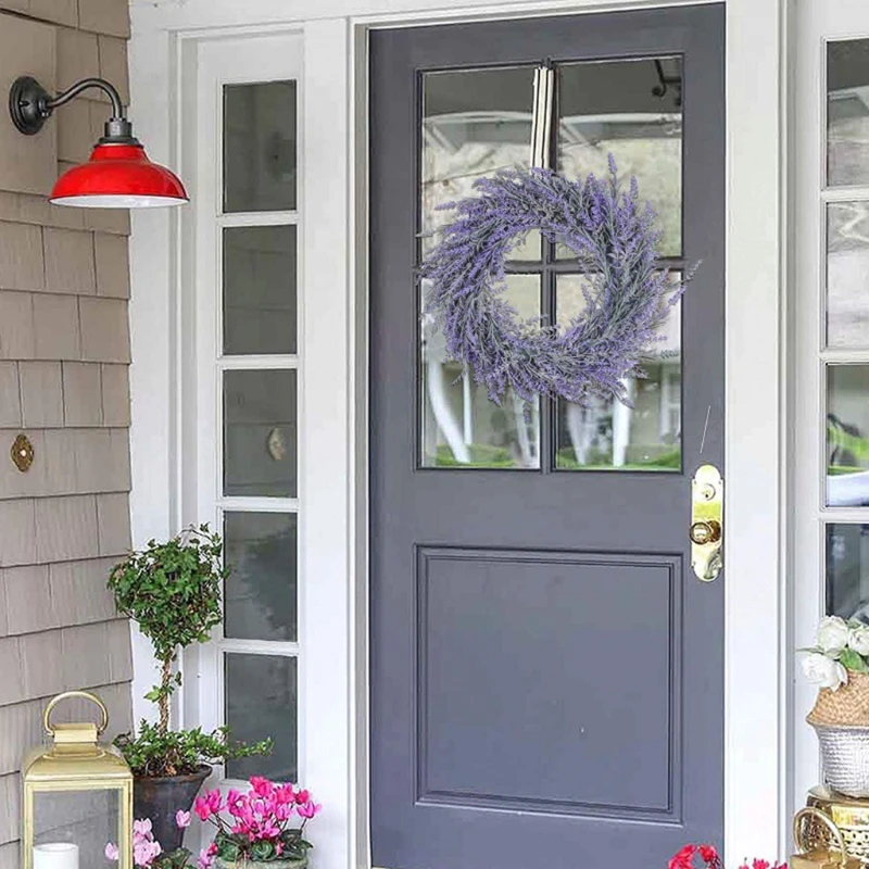 18" Artificial Lavender Wreath Fake Lavender Flower Wreath for front Door Farmhouse Summer Hanging Wall Window
18" Artificial Lavender Wreath Fake Lavender Flower Wreath for front Door Farmhouse Summer Hanging Wall Window