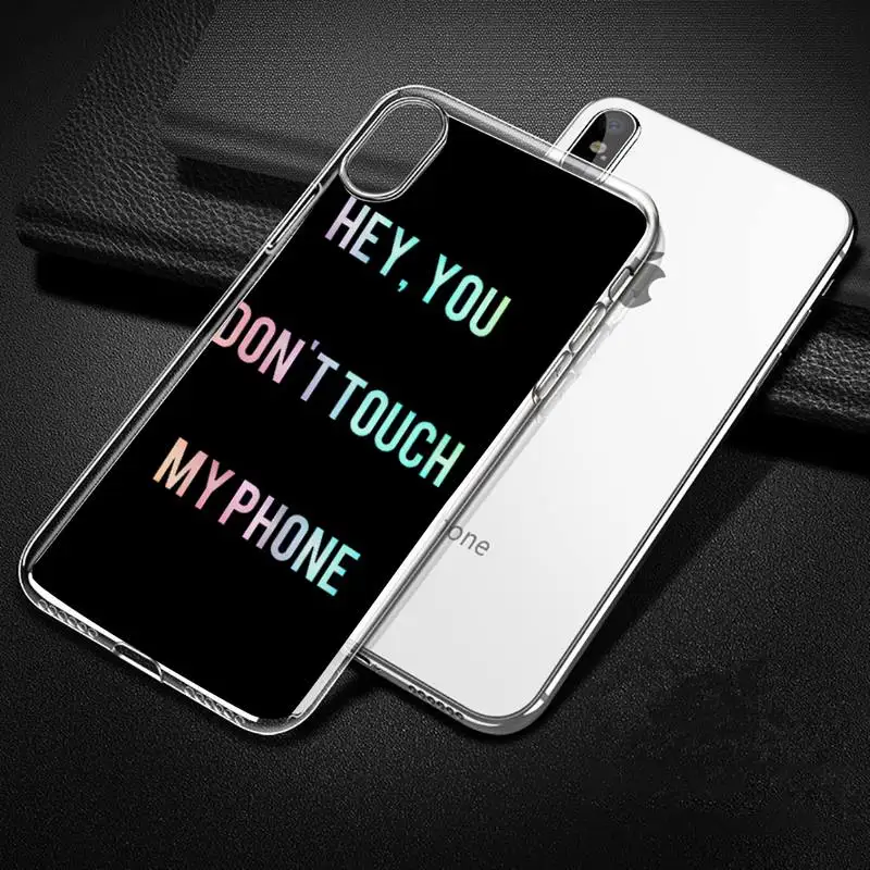 dont Touch My phone Phone Case Transparent for iPhone Samsung 11 12 6 7 8 9 30 Pro X Max XR Plus lite 
dont Touch My phone Phone Case Transparent for iPhone Samsung 11 12 6 7 8 9 30 Pro X Max XR Plus lite