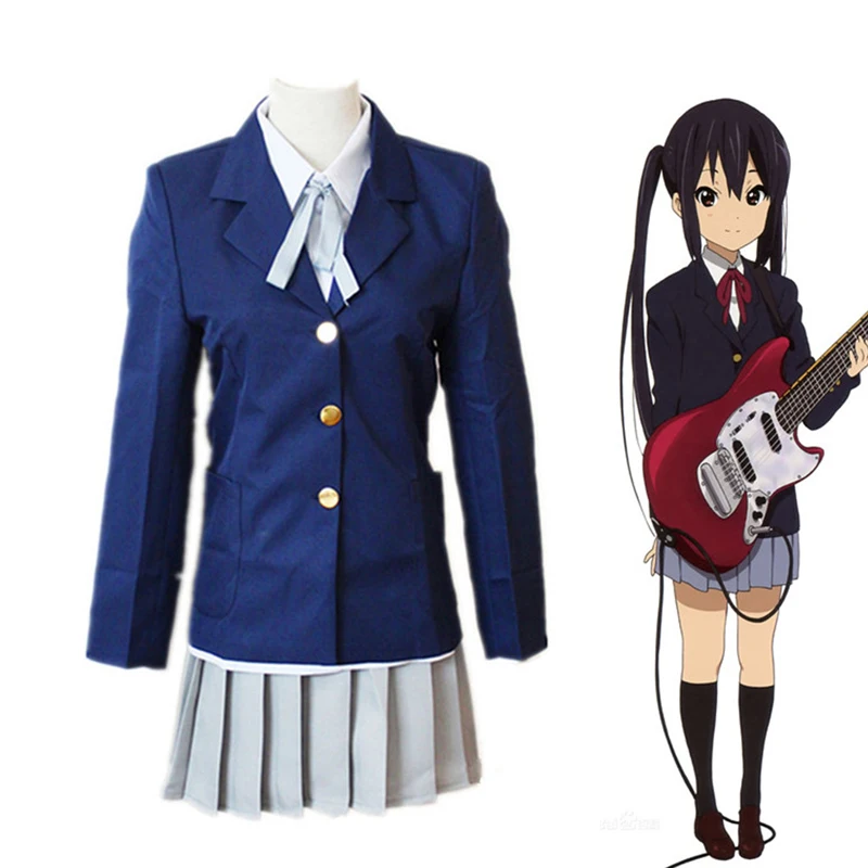 K-on! Hirasawa Yui Akiyama Mio Cosplay Costume wig Japanese Anime Adult School Uniforms Suit Outfit Clothes
K-on! Hirasawa Yui Akiyama Mio Cosplay Costume wig Japanese Anime Adult School Uniforms Suit Outfit Clothes