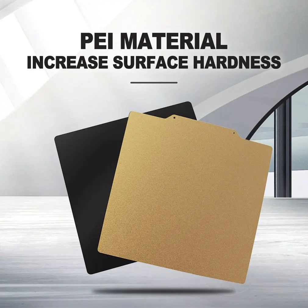 3D Printer Parts New Double-sided Textured PEI Powder-coated Spring Steel Sheet Heat Bed For Prusa I3 Ender 3 Mk3 3D Printer 
3D Printer Parts New Double-sided Textured PEI Powder-coated Spring Steel Sheet Heat Bed For Prusa I3 Ender 3 Mk3 3D Printer