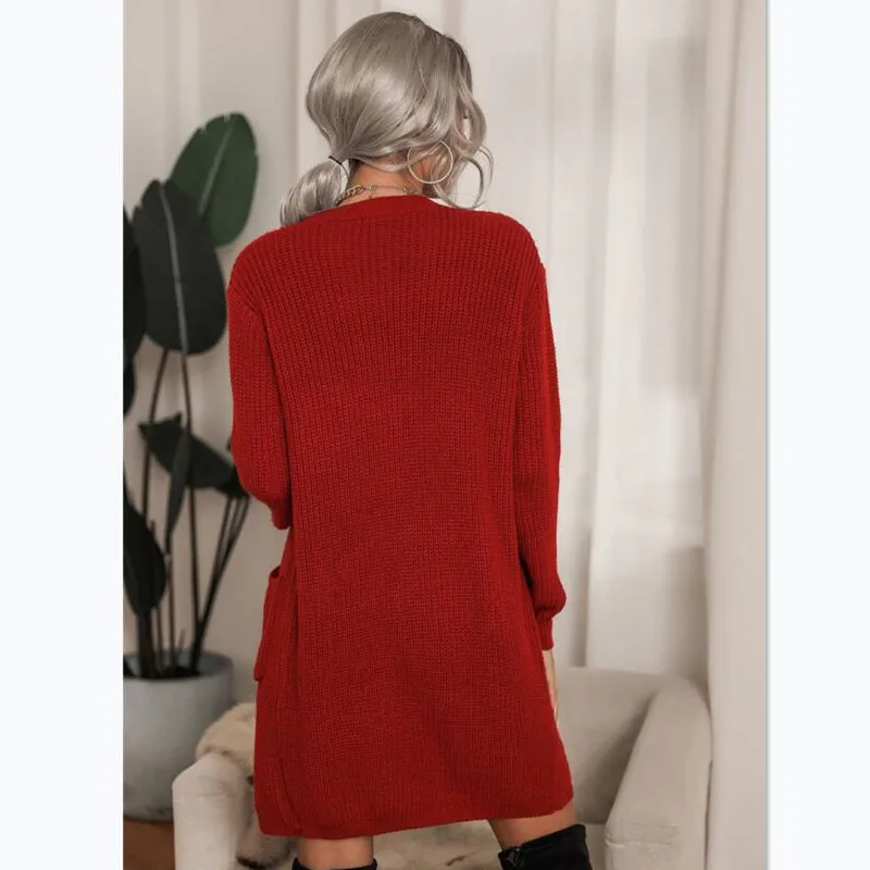 Casual Elegant Women Cardigans 2021 Spring Fashion V-neck Loose Long Open Stitch Coat
Casual Elegant Women Cardigans 2021 Spring Fashion V-neck Loose Long Open Stitch Coat