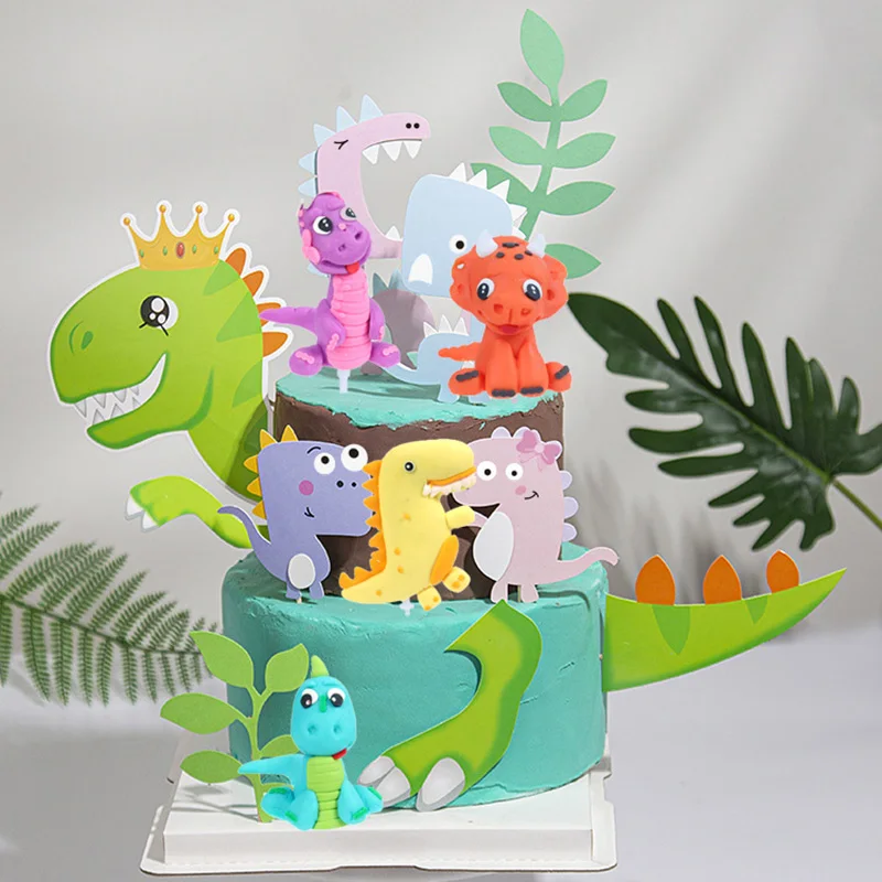 CYUAN Dinosaur Theme Cake Topper Dinosaur Jungle Safari Birthday Party Decor for Boys Birthday Cupcake Decorations Supplies
CYUAN Dinosaur Theme Cake Topper Dinosaur Jungle Safari Birthday Party Decor for Boys Birthday Cupcake Decorations Supplies