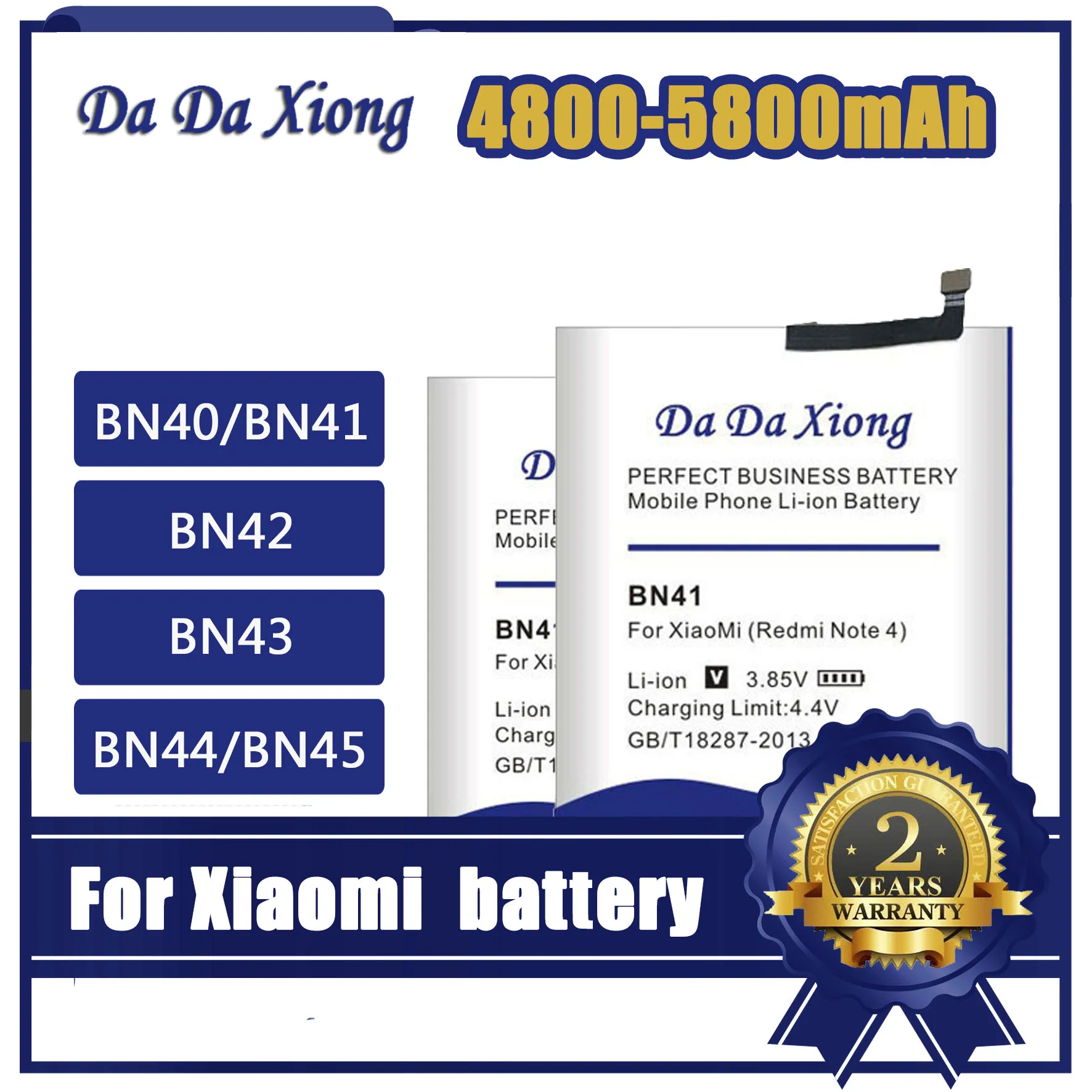 5800mAh Battery For Xiaomi Redmi 5plus 2 4X Mi 4 5 Pro Note2 BN40 BN41 BN42 BN43 BN44 BN45
5800mAh Battery For Xiaomi Redmi 5plus 2 4X Mi 4 5 Pro Note2 BN40 BN41 BN42 BN43 BN44 BN45