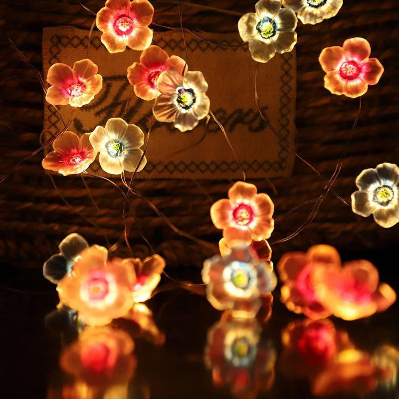 LED Flower String Lights Fairy Cherry Blossom String Lights Wire Battery Powered String Lights for Valentine's Day Wedding
LED Flower String Lights Fairy Cherry Blossom String Lights Wire Battery Powered String Lights for Valentine's Day Wedding