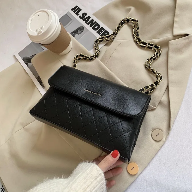European and American Ladies One Shoulder Chain Bag2020Autumn and Winter New High-quality Messenger Bag Brand Chain Shoulder Bag
European and American Ladies One Shoulder Chain Bag2020Autumn and Winter New High-quality Messenger Bag Brand Chain Shoulder Bag