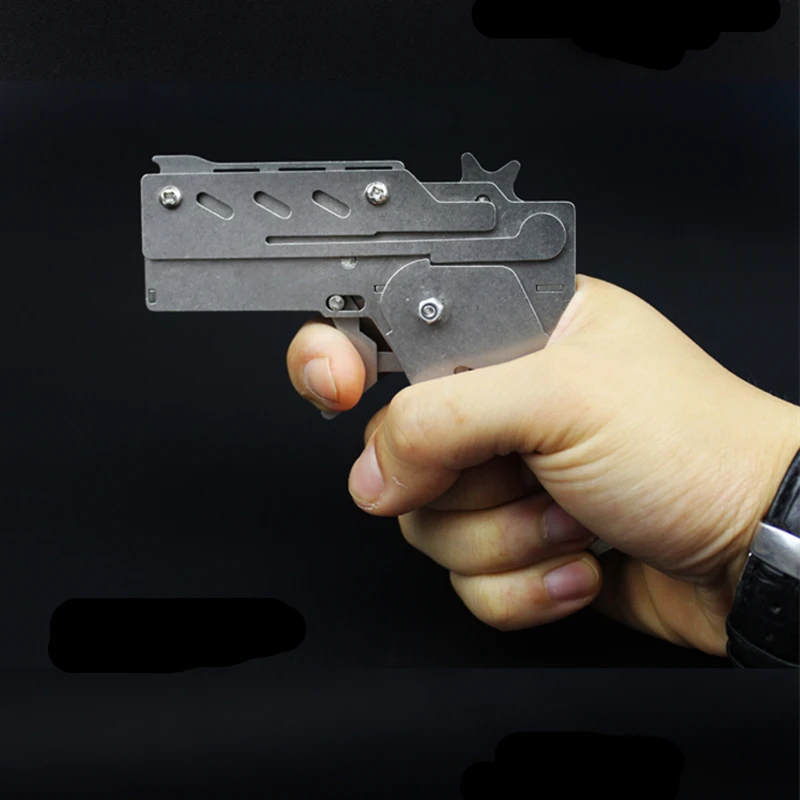 Stainless steel material can fire rubber band gun outdoor sports Laser cutting process quality is very good Multiple colors
Stainless steel material can fire rubber band gun outdoor sports Laser cutting process quality is very good Multiple colors