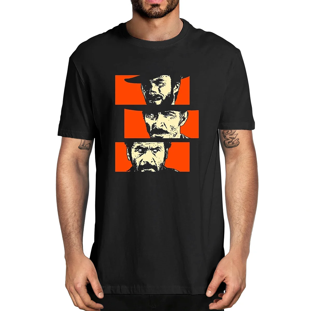The Good The Bad And Ugly Blondie Angel Eyes Tuco Cowboy 100% Cotton Summer Men's Novelty Oversized T-Shirt Women Casual Tee
The Good The Bad And Ugly Blondie Angel Eyes Tuco Cowboy 100% Cotton Summer Men's Novelty Oversized T-Shirt Women Casual Tee