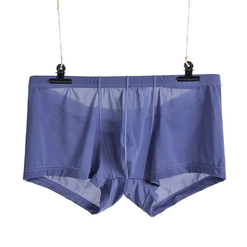 Men's Ice Silk Boxer Pants Breathable Panties Male Large Convex Pouch Ultra Thin Boxer Shorts Sexy Underwear For Men
Men's Ice Silk Boxer Pants Breathable Panties Male Large Convex Pouch Ultra Thin Boxer Shorts Sexy Underwear For Men