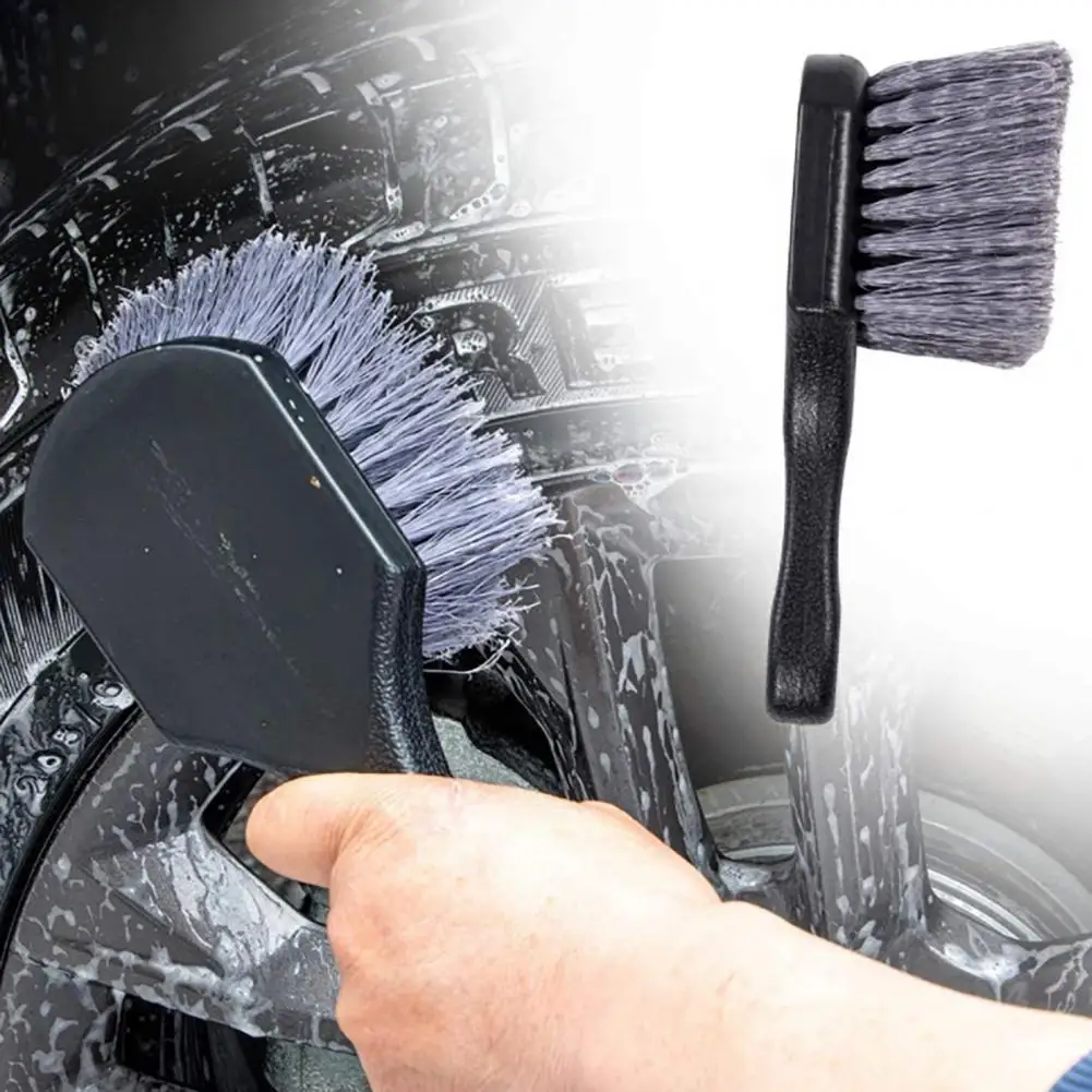 Harmless Wheel Cleaning Brush Detail Brush Wear-resistant Short Handle Tire Rim Washing Brush Comfortable Grip for Vehicles
Harmless Wheel Cleaning Brush Detail Brush Wear-resistant Short Handle Tire Rim Washing Brush Comfortable Grip for Vehicles