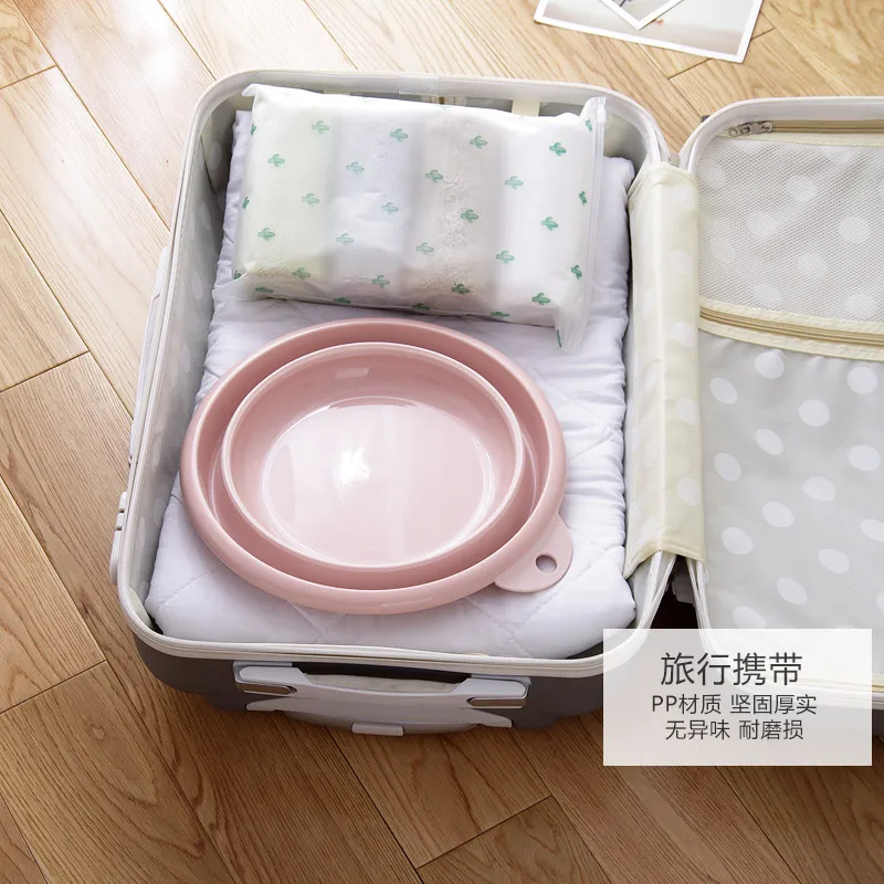 Portable folding washbasin household plastic laundry tub travel thickened large wash basin plastic basin
Portable folding washbasin household plastic laundry tub travel thickened large wash basin plastic basin