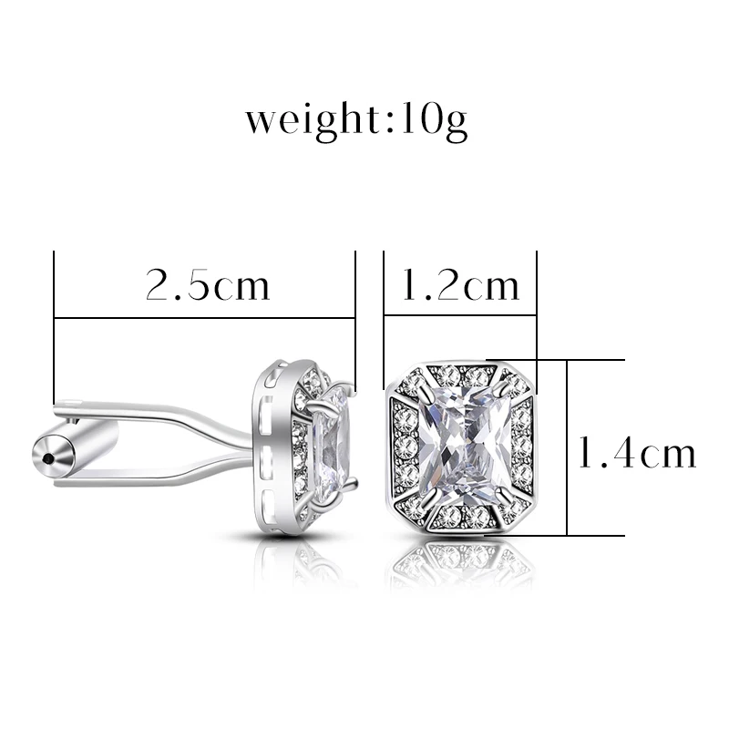 Luxury Crystal Cufflinks For Men Shirt Cuff Buttons High Quality Round Gold Color Cufflink Brand Jewelry Wedding Gift Jewelry
Luxury Crystal Cufflinks For Men Shirt Cuff Buttons High Quality Round Gold Color Cufflink Brand Jewelry Wedding Gift Jewelry