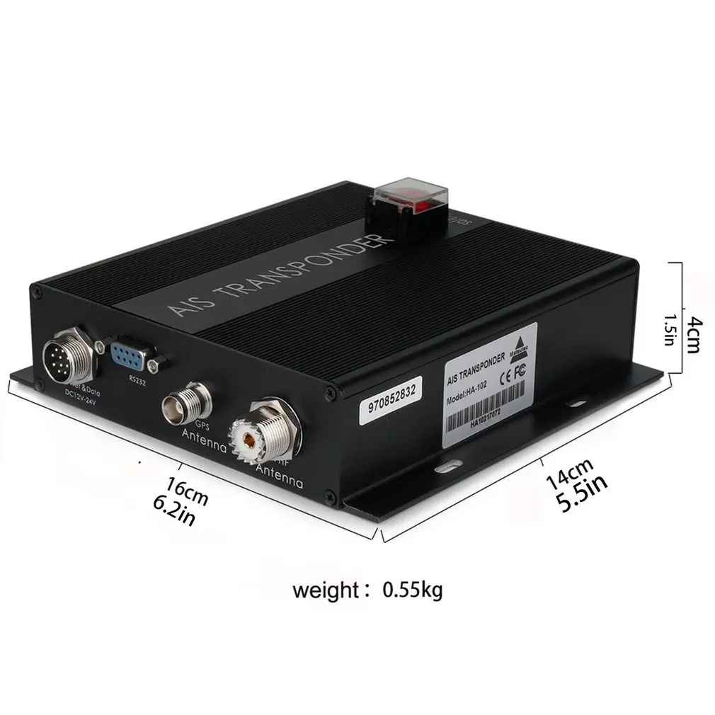 Low Price HA-102 Marine AIS receiver and transmitter system CLASS B AIS Transponder Dual Channel Function CSTDMA Function
Low Price HA-102 Marine AIS receiver and transmitter system CLASS B AIS Transponder Dual Channel Function CSTDMA Function