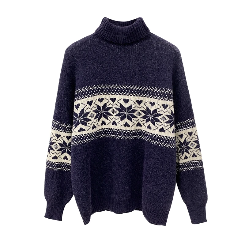 NNew Style in Autumn and Winter 2020, Women's Striped Printed Knitted Sweater, Thickened Round Neck and Large Long Sleeve Top
NNew Style in Autumn and Winter 2020, Women's Striped Printed Knitted Sweater, Thickened Round Neck and Large Long Sleeve Top