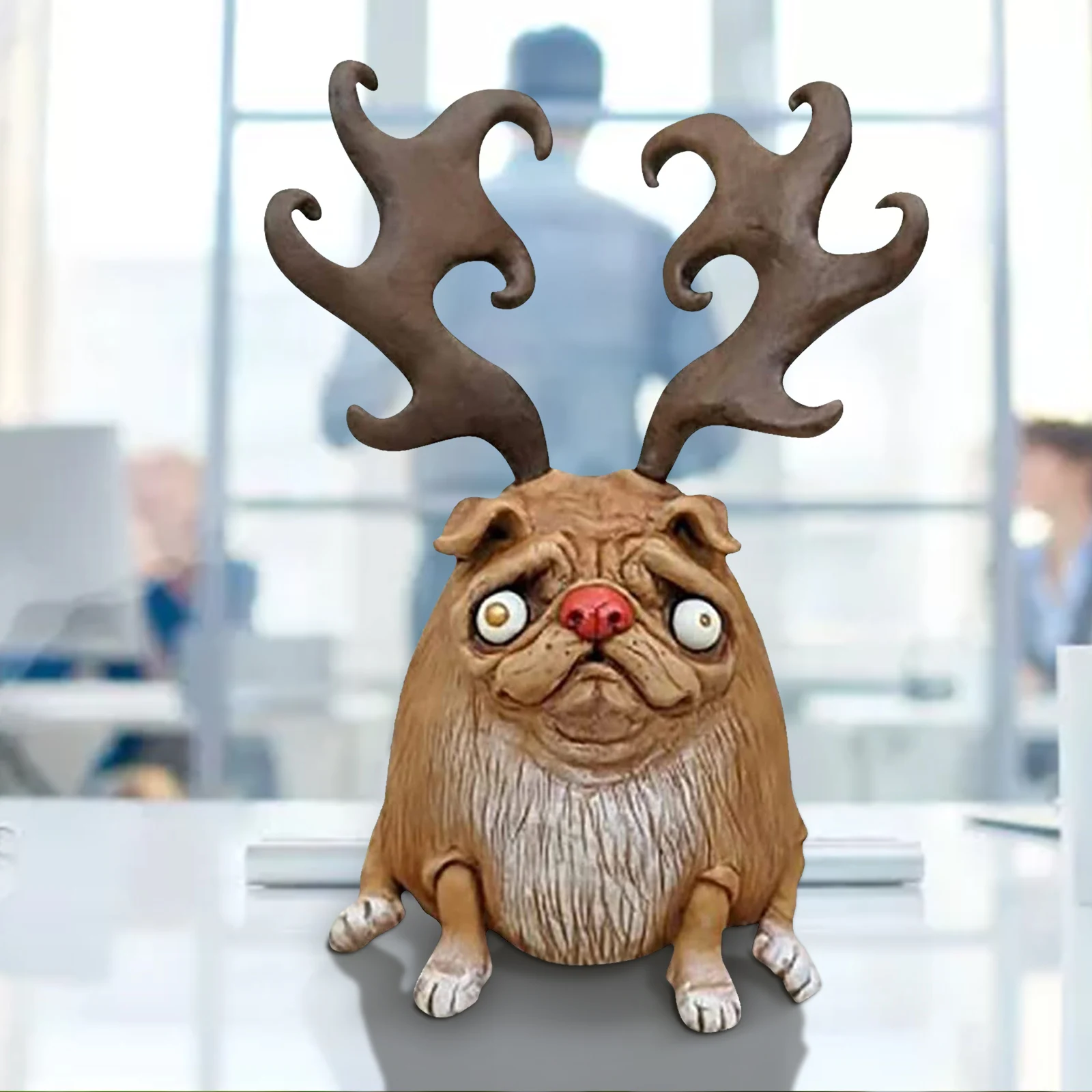 Halloween Elk Pug Sculpture Handmade Dolls Holiday Desktop Ornaments Toy Funny Toys Halloween Party Statue Courtyard Decoration
Halloween Elk Pug Sculpture Handmade Dolls Holiday Desktop Ornaments Toy Funny Toys Halloween Party Statue Courtyard Decoration